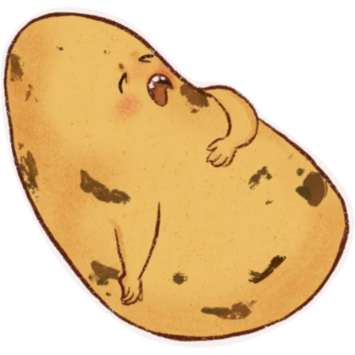 😩 Стикер «Hot potato» для Telegram