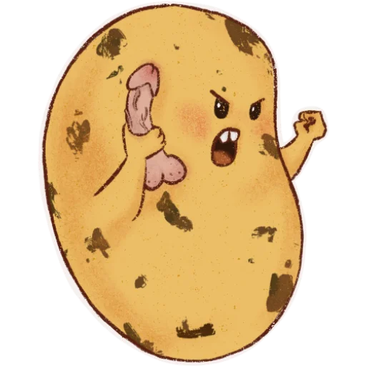 🤬 Стикер «Hot potato» для Telegram