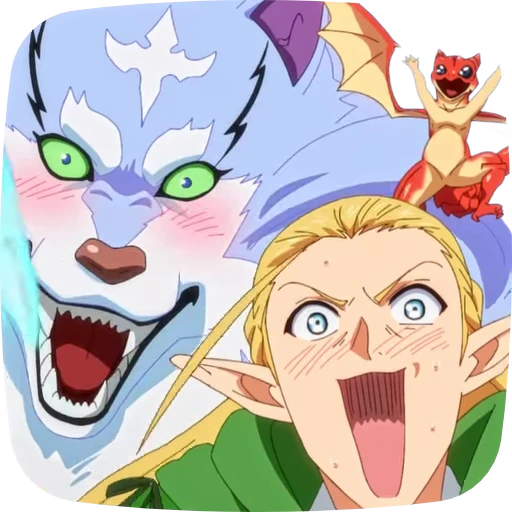 😮 Стикер «Tondemo Skill de Isekai Hourou Meshi» для Telegram