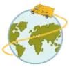 🌏 Эмодзи «Дом на колёсах» для Telegram