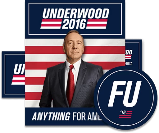 🇺🇸 Стикер «House Of Cards» для Telegram