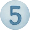 5️⃣ Эмодзи «Буквы в пастельных тонах» для Telegram