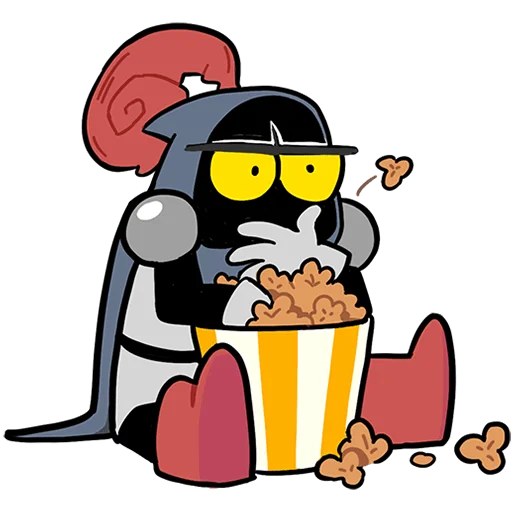 🍿 Стикер «Говард и Скинни Без Текста» для Telegram