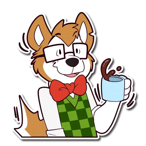 ☕ Стикер «Howee» для Telegram