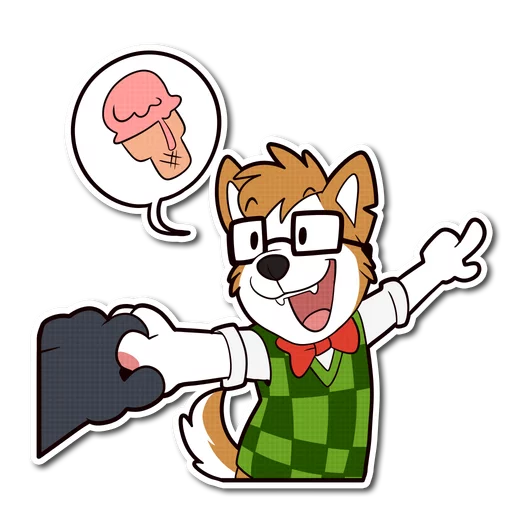 🍦 Стикер «Howee» для Telegram