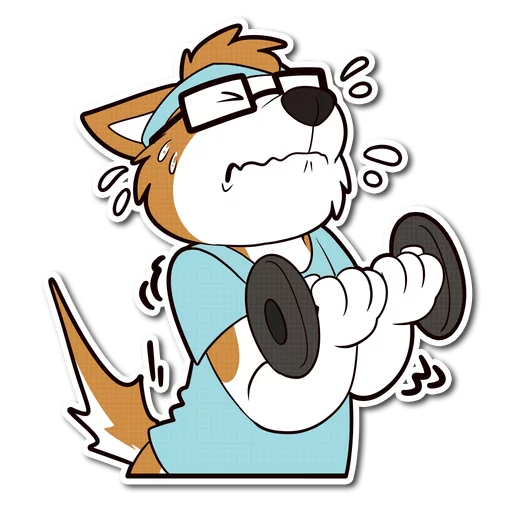 🏋 Стикер «Howee» для Telegram