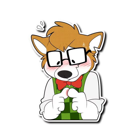 😰 Стикер «Howee» для Telegram