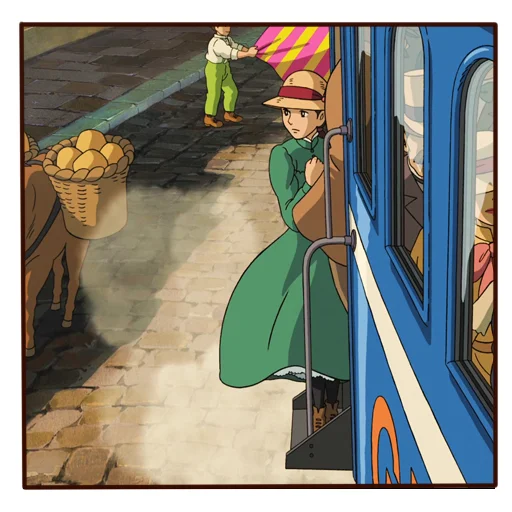 🚂 Стикер «Howls moving castle» для Telegram