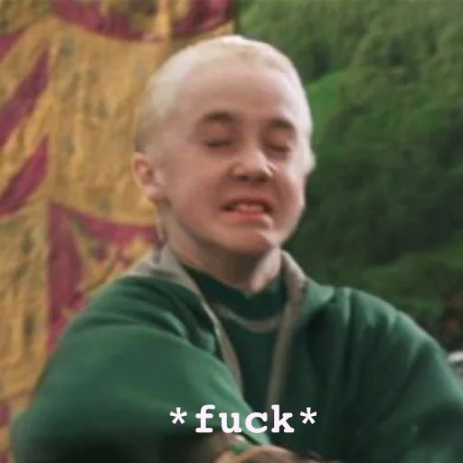 🤧 Стикер «Fucking Draco Malfoy» для Telegram