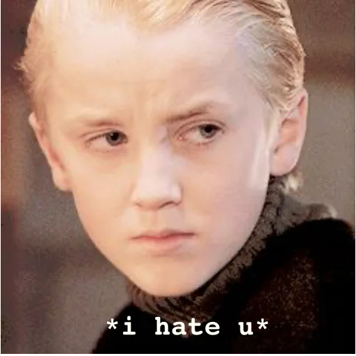 🖕 Стикер «Fucking Draco Malfoy» для Telegram