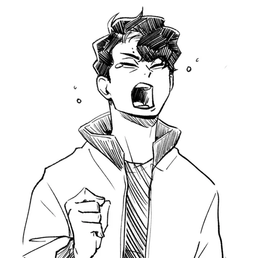 🥱 Стикер «Haikyuu!! 2» для Telegram
