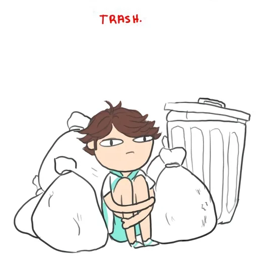 🗑 Стикер «Haikyuu!! 2» для Telegram
