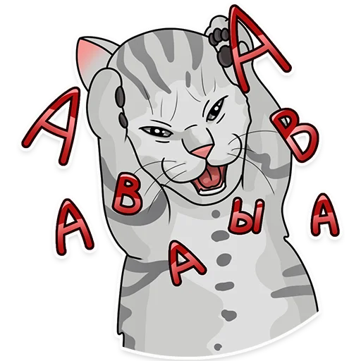 🙀 Стикер «Рабочие котики» для Telegram