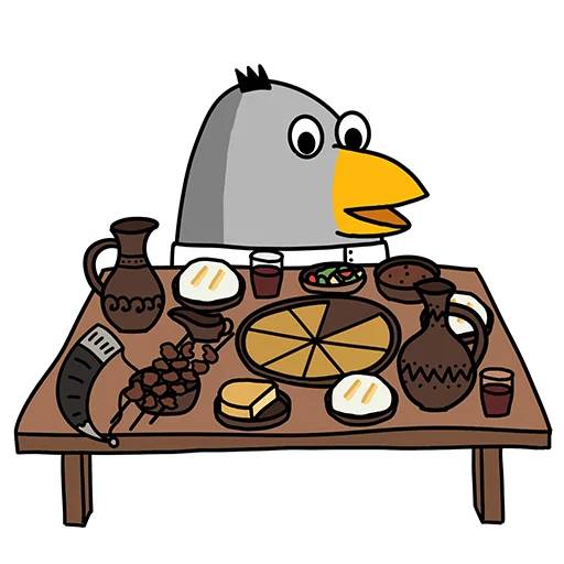 🍽️ Стикер «HSE Abkhazia» для Telegram