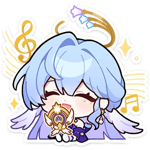 😴 Стикер «Honkai Star Rail HSR Тик Так Тик Так» для Telegram