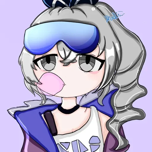 😣 Стикер «Silver wolf - Honkai Star Rail» для Telegram