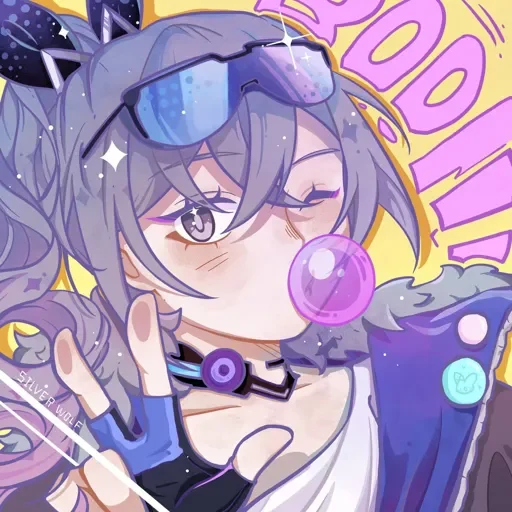 ✌️ Стикер «Silver wolf - Honkai Star Rail» для Telegram