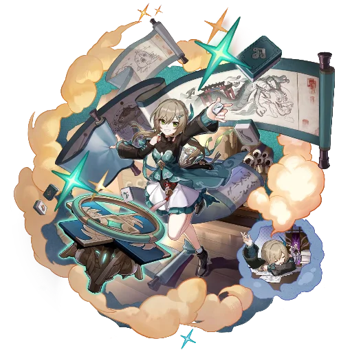 👍 Стикер «Honkai Star Rail Characters Banner» для Telegram
