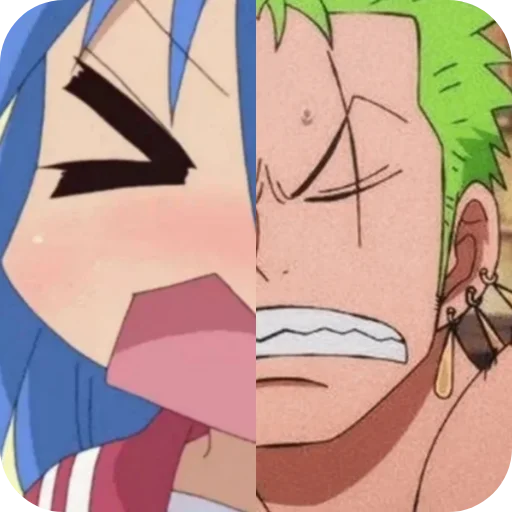 🥵 Стикер «Konata or Zoro» для Telegram