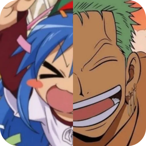 😁 Стикер «Konata or Zoro» для Telegram