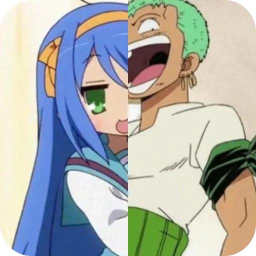 🙂 Стикер «Konata or Zoro» для Telegram