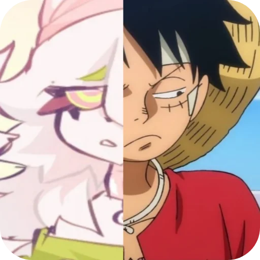 😒 Стикер «Cattail or Luffy» для Telegram