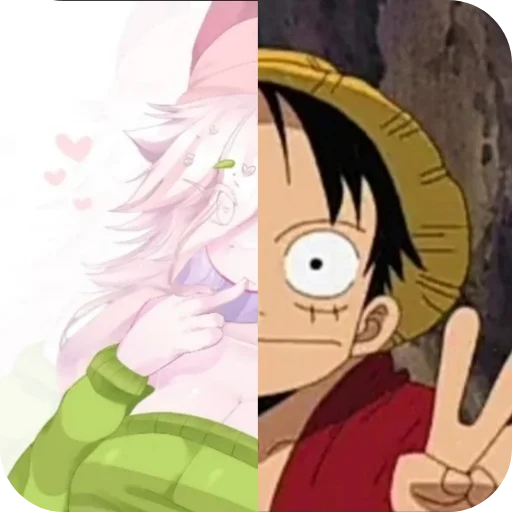 🙂 Стикер «Cattail or Luffy» для Telegram