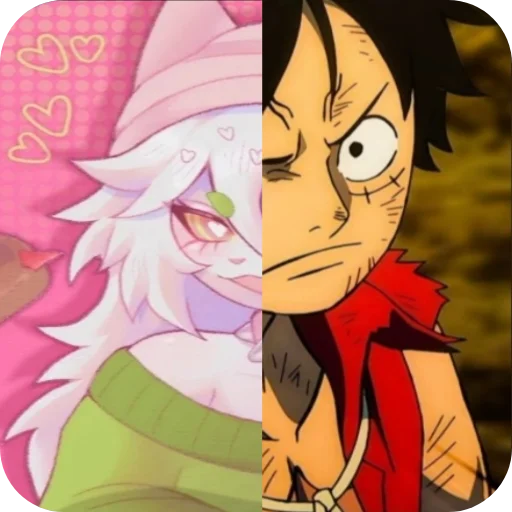 😠 Стикер «Cattail or Luffy» для Telegram