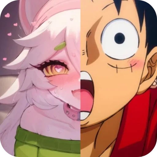 😍 Стикер «Cattail or Luffy» для Telegram