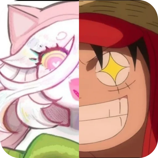 🤩 Стикер «Cattail or Luffy» для Telegram