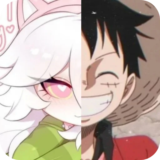 😏 Стикер «Cattail or Luffy» для Telegram