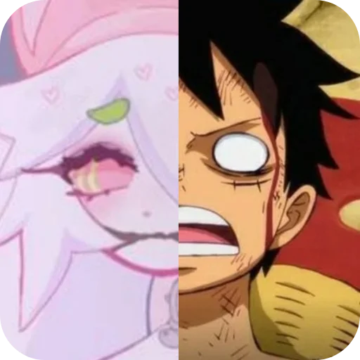 🫥 Стикер «Cattail or Luffy» для Telegram