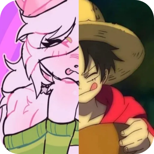 😋 Стикер «Cattail or Luffy» для Telegram