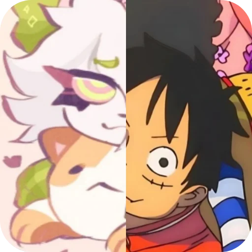 🥺 Стикер «Cattail or Luffy» для Telegram