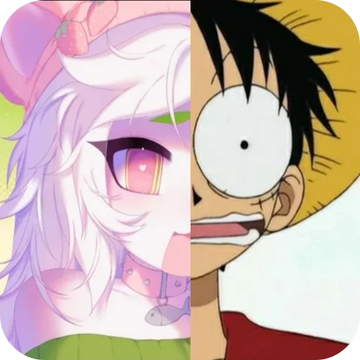 😨 Стикер «Cattail or Luffy» для Telegram