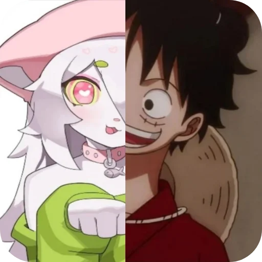 😉 Стикер «Cattail or Luffy» для Telegram