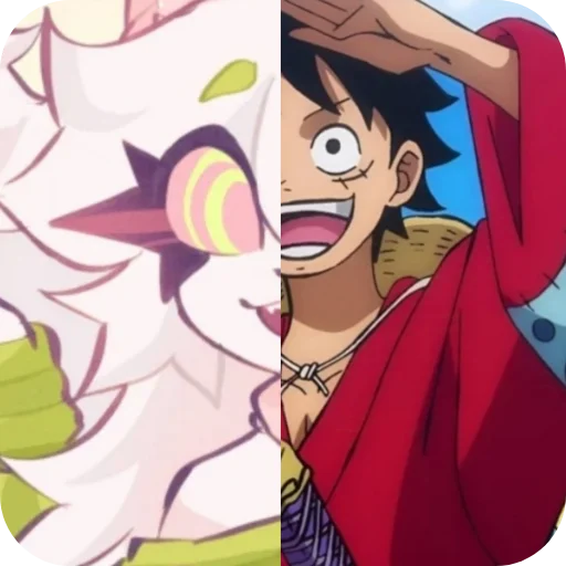 🙂 Стикер «Cattail or Luffy» для Telegram