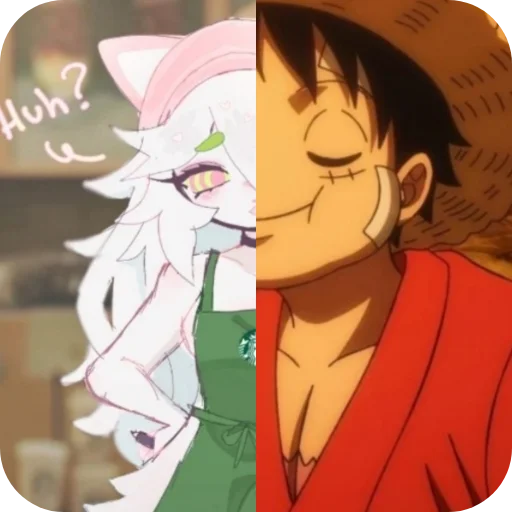 🍖 Стикер «Cattail or Luffy» для Telegram