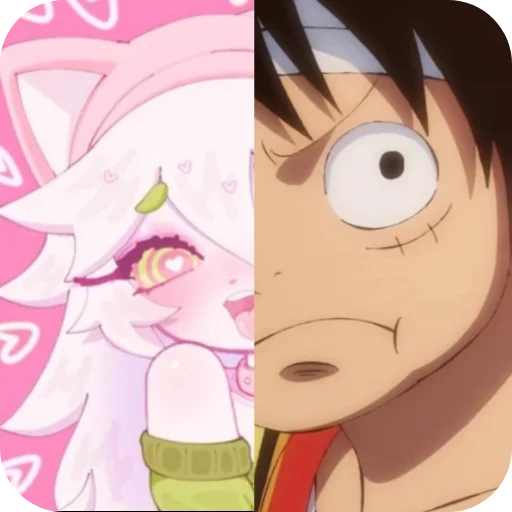 😍 Стикер «Cattail or Luffy» для Telegram