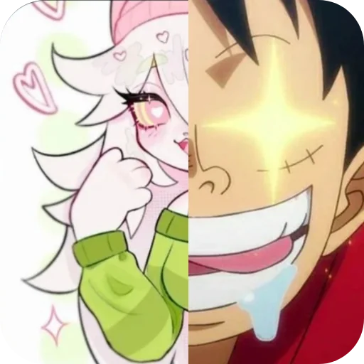 🤩 Стикер «Cattail or Luffy» для Telegram