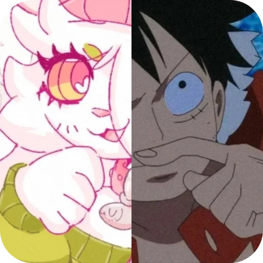 🤔 Стикер «Cattail or Luffy» для Telegram