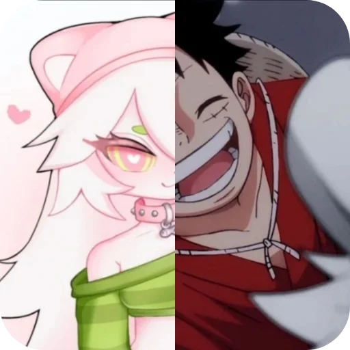 ☺ Стикер «Cattail or Luffy» для Telegram