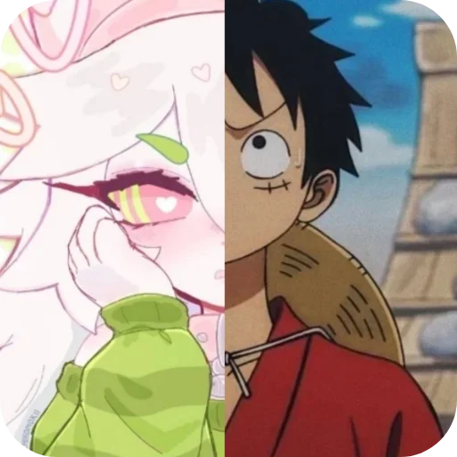 😗 Стикер «Cattail or Luffy» для Telegram