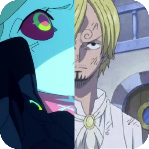 🙃 Стикер «Rebecca or Sanji» для Telegram