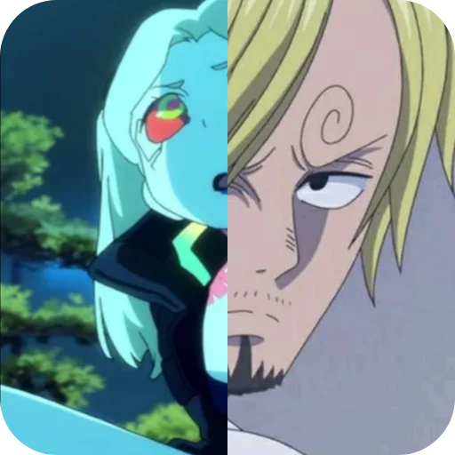 😶 Стикер «Rebecca or Sanji» для Telegram