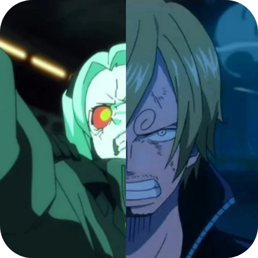 👄 Стикер «Rebecca or Sanji» для Telegram