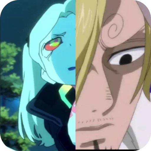 ☹ Стикер «Rebecca or Sanji» для Telegram