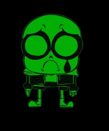 😢 Стикер «Green Sans» для Telegram