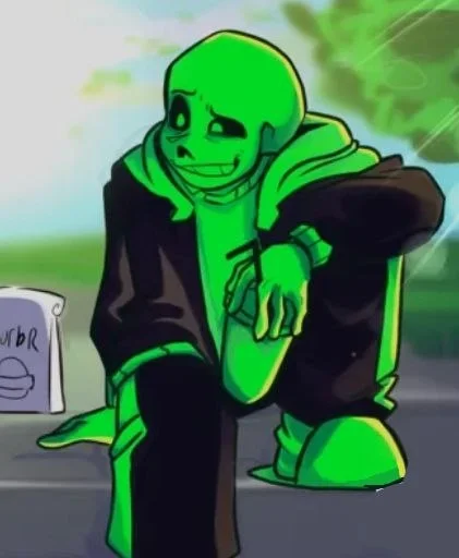 🤨 Стикер «Green Sans» для Telegram