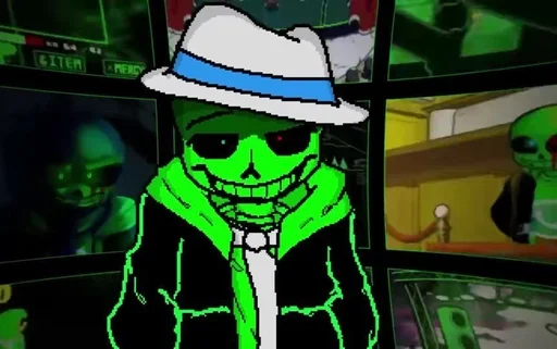 🧐 Стикер «Green Sans» для Telegram